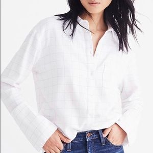 Madewell SzXL Oversized Flannel Ex Boyfriend Shirt